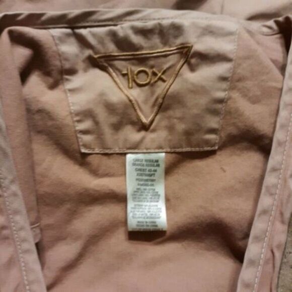 Vintage Mens Sz Large 10X Hunting Vest Dark Tan Chest 42-44 - Picture 4 of 11